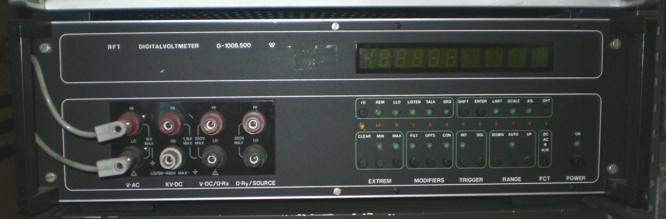  RFT G 1006.500 Computergesteuertes Digital-Voltmeter 